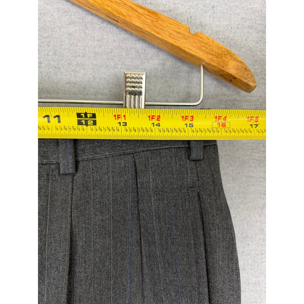 Christian Dior Monsieur Vintage 2pc Suit 40R 31x30 Gray Pinstripe Wool USA Made - Picture 14 of 15
